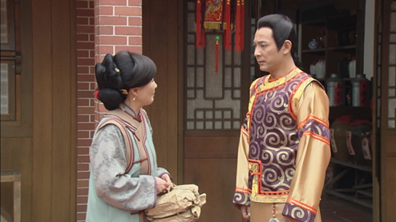 Hình ảnh nhân vật Trương Thiên Bảo gặp mẹ của kiều nữ Tú Loan.