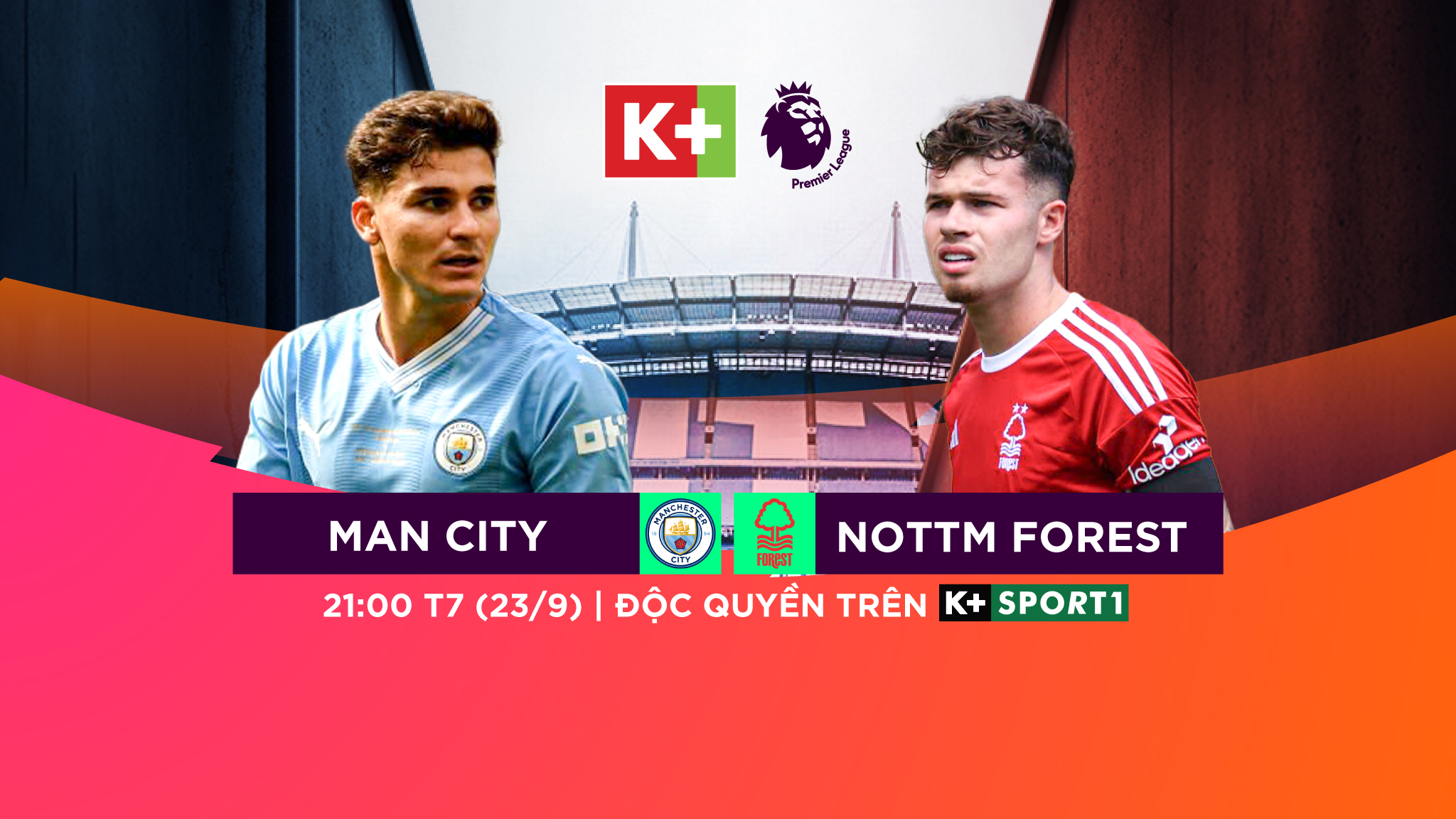 Trực Tiếp Premier League 2023/24: Man City vs Nottingham Forest