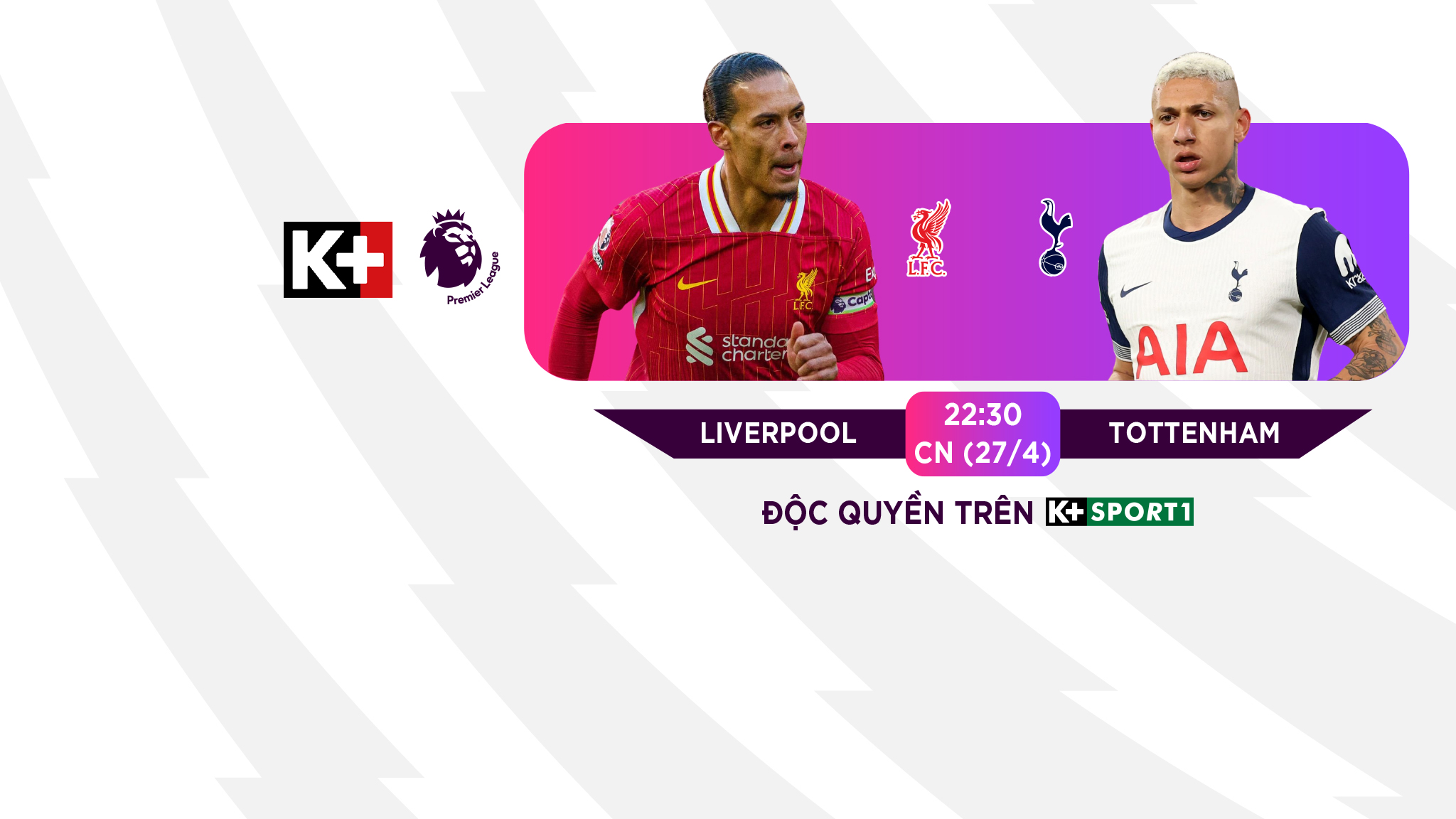 Trực Tiếp Premier League 2024/25: Liverpool vs Tottenham
