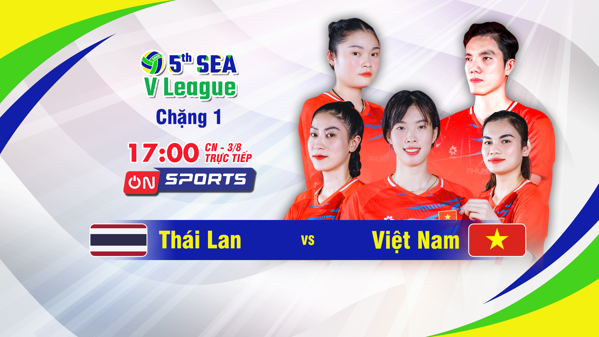 Trực Tiếp Giải Bóng Chuyền Nữ Sea V.League 2025 Chặng 1: Thái Lan Vs Việt Nam