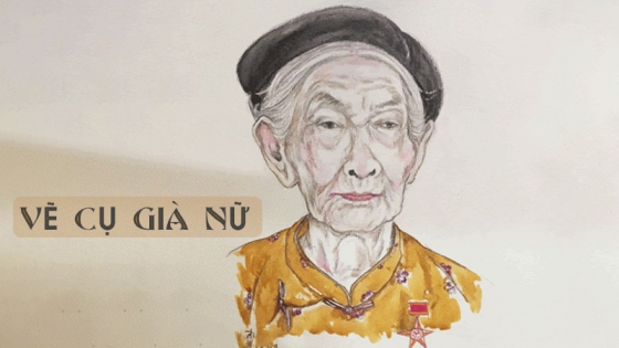 Vẽ Cụ Già Nữ